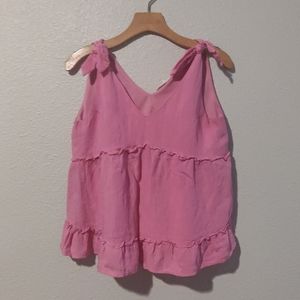 Tied Pink Entro Top